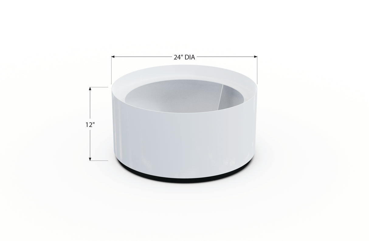 Aluminum Round Planter – 24" to 36" DIA