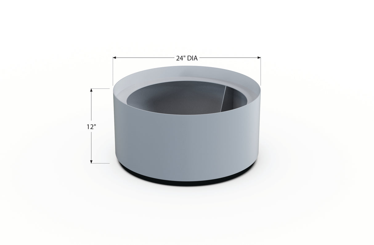 Aluminum Round Planter – 24" to 36" DIA