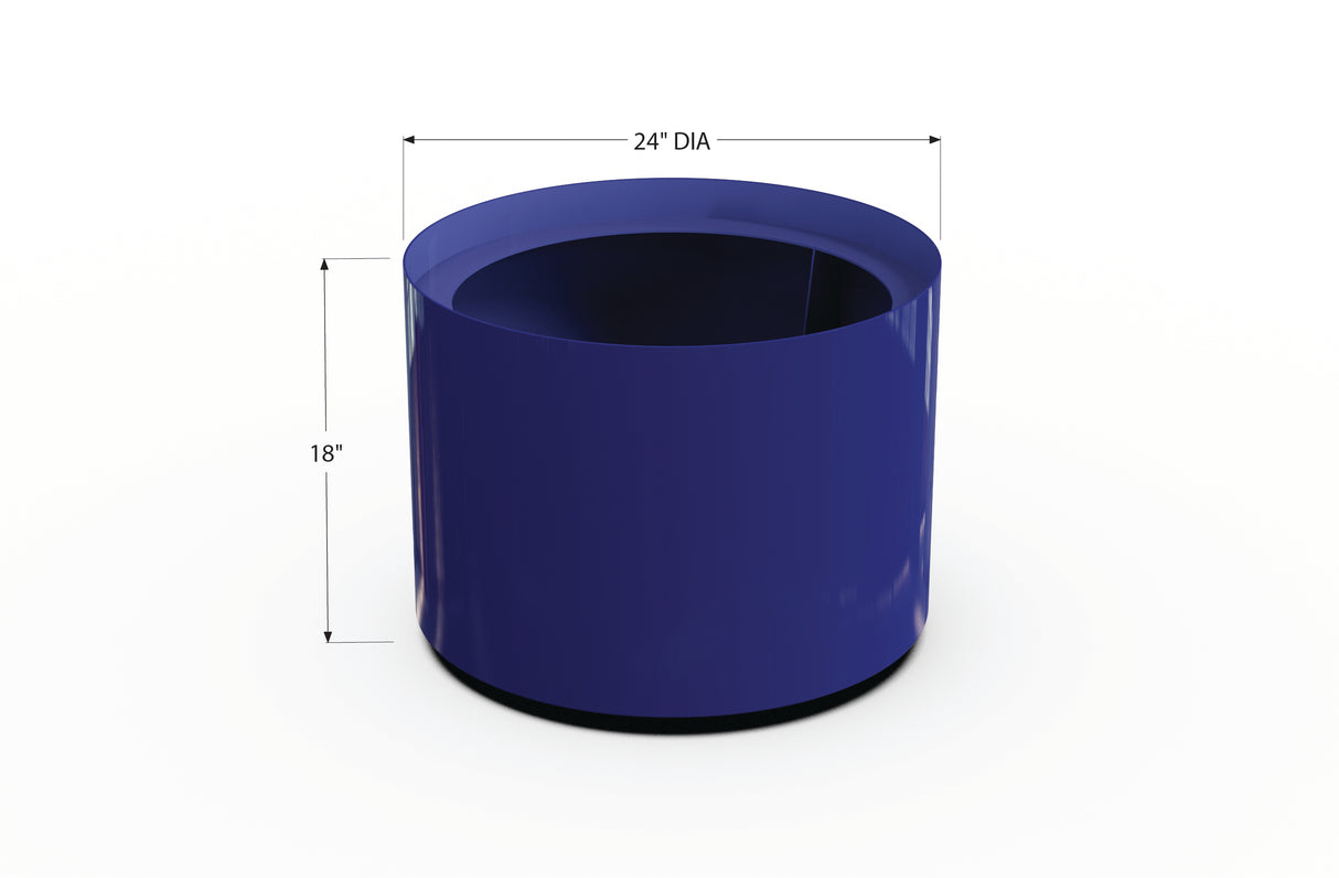 Aluminum Round Planter – 24" to 36" DIA
