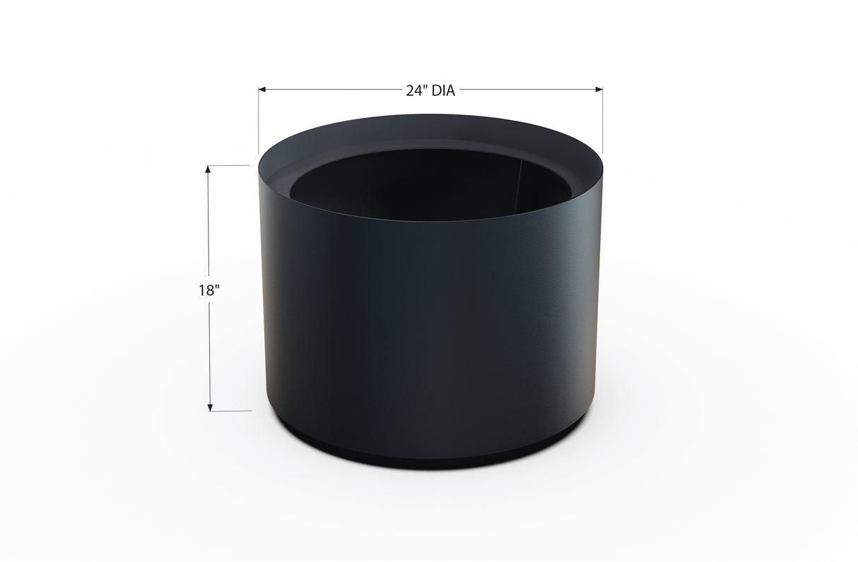 Aluminum Round Planter – 24" to 36" DIA