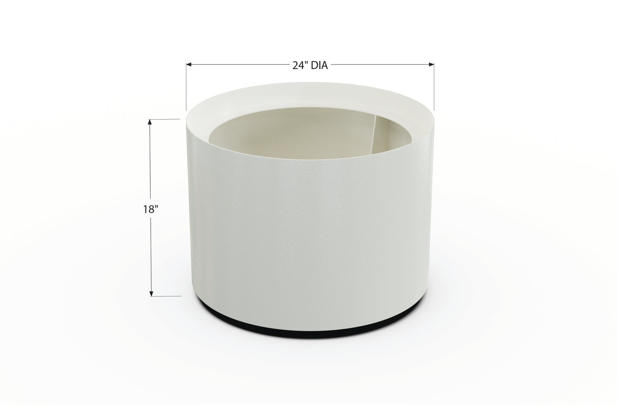 Aluminum Round Planter – 24" to 36" DIA