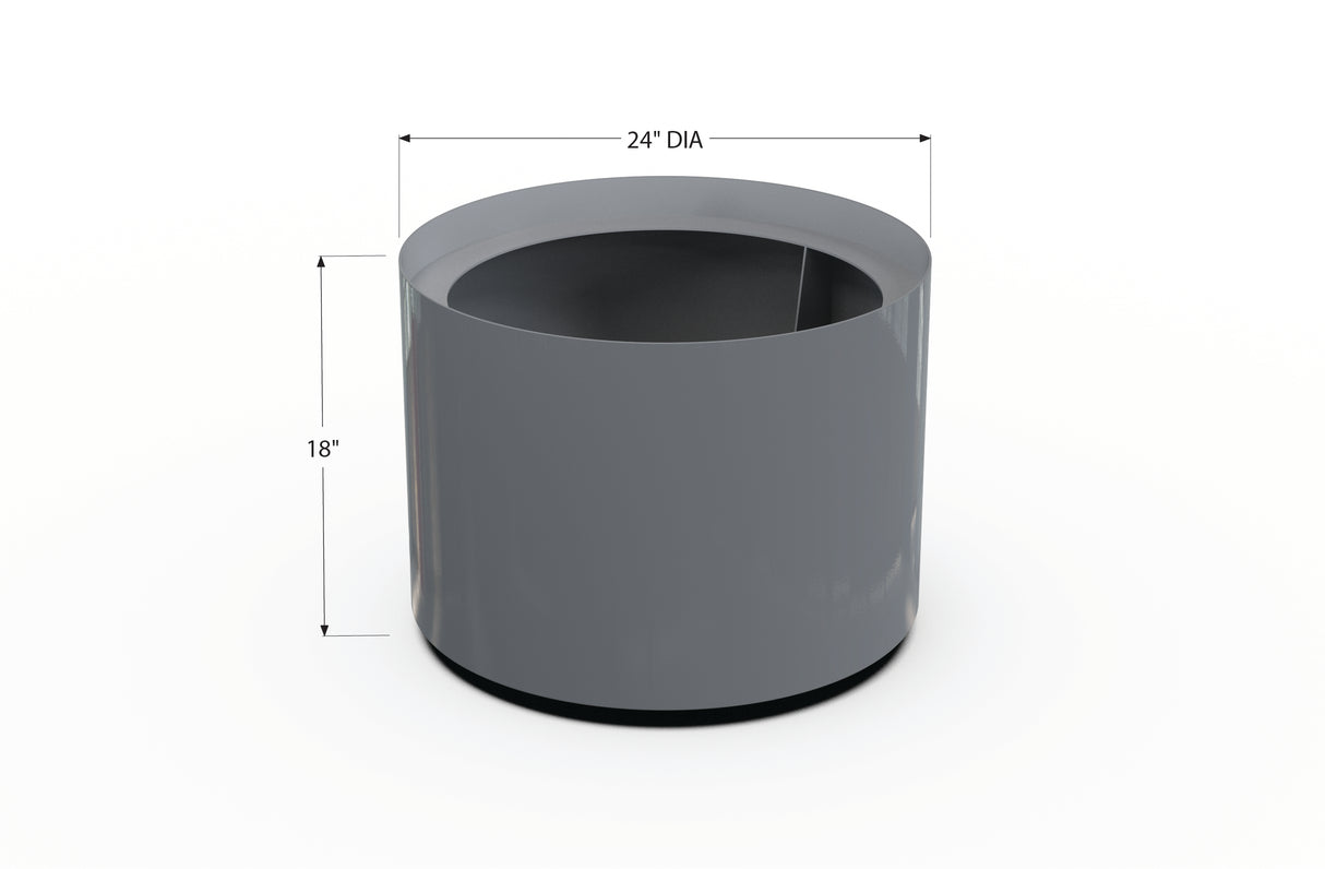Aluminum Round Planter – 24" to 36" DIA