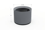 Aluminum Round Planter – 24" to 36" DIA