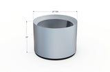 Aluminum Round Planter – 24" to 36" DIA