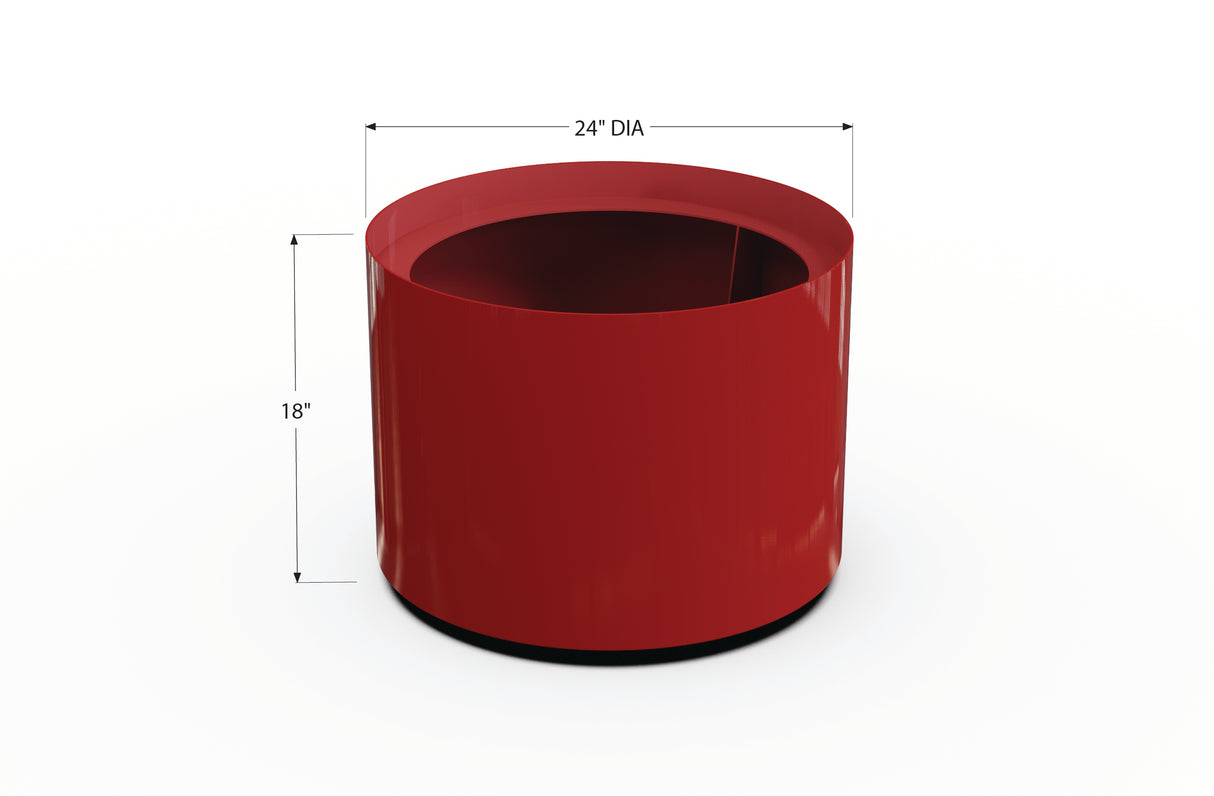 Aluminum Round Planter – 24" to 36" DIA