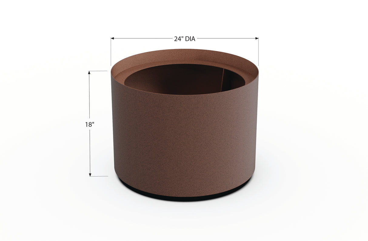 Aluminum Round Planter – 24" to 36" DIA