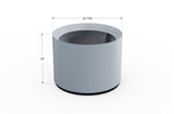 Aluminum Round Planter – 24" to 36" DIA