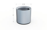 Aluminum Round Planter – 24" to 36" DIA