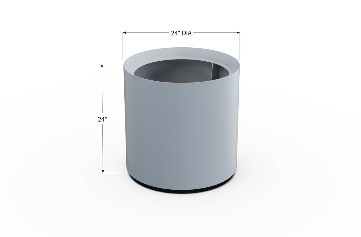 Aluminum Round Planter – 24" to 36" DIA
