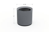 Aluminum Round Planter – 24" to 36" DIA