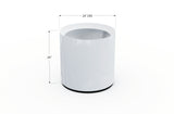 Aluminum Round Planter – 24" to 36" DIA