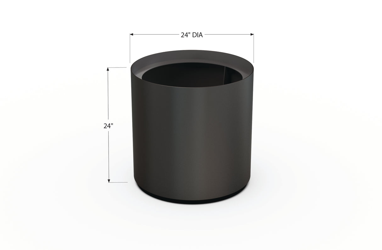 Aluminum Round Planter – 24" to 36" DIA