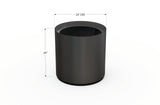Aluminum Round Planter – 24" to 36" DIA
