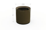 Aluminum Round Planter – 24" to 36" DIA