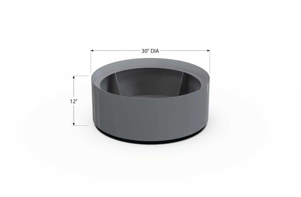 Aluminum Round Planter – 24" to 36" DIA