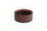 Aluminum Round Planter – 24" to 36" DIA