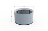 Aluminum Round Planter – 24" to 36" DIA