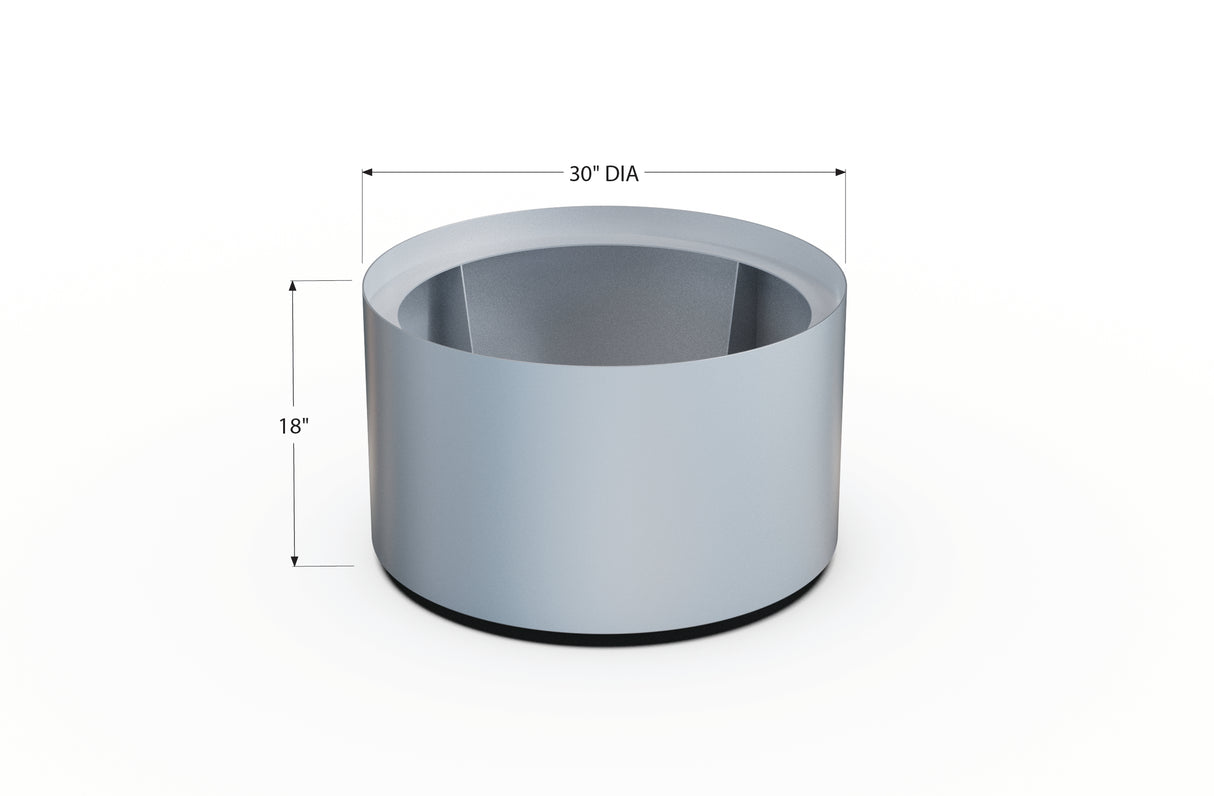 Aluminum Round Planter – 24" to 36" DIA