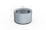 Aluminum Round Planter – 24" to 36" DIA