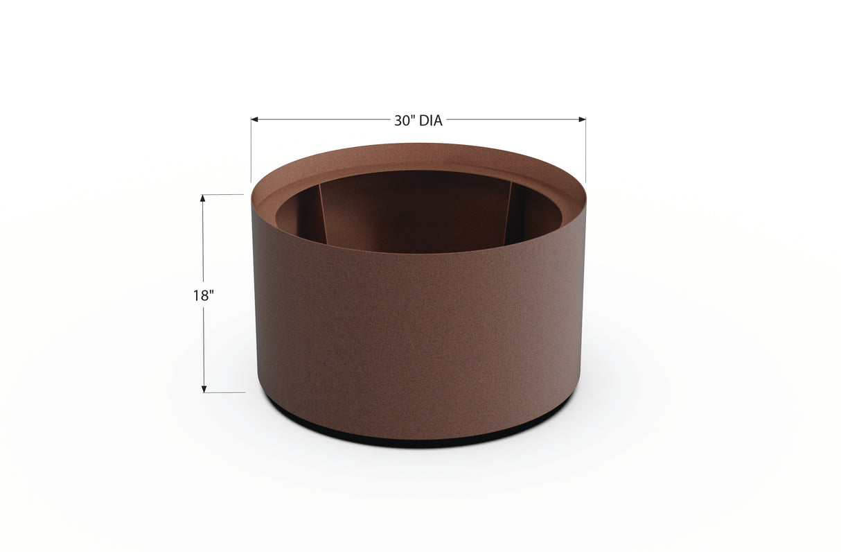 Aluminum Round Planter – 24" to 36" DIA