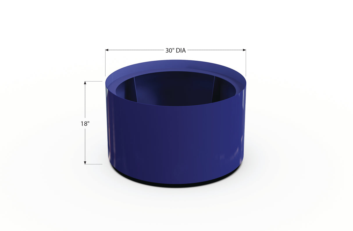 Aluminum Round Planter – 24" to 36" DIA