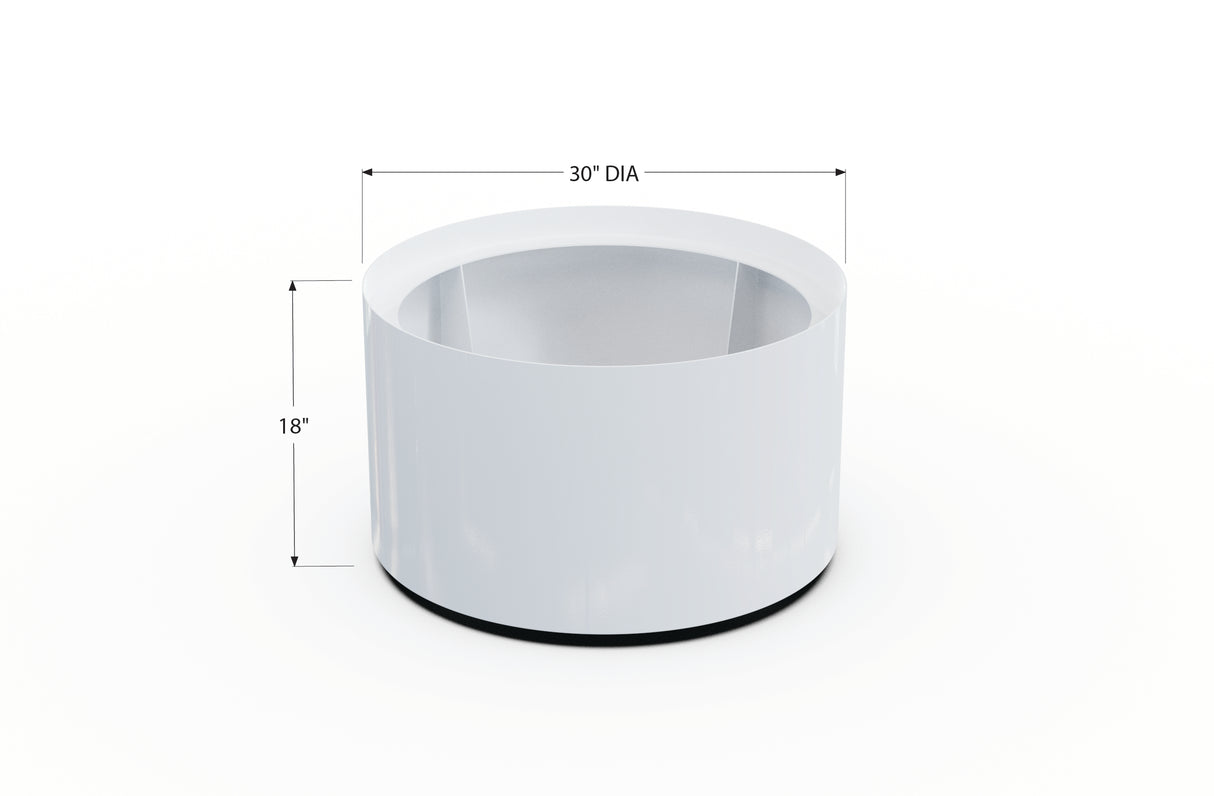Aluminum Round Planter – 24" to 36" DIA