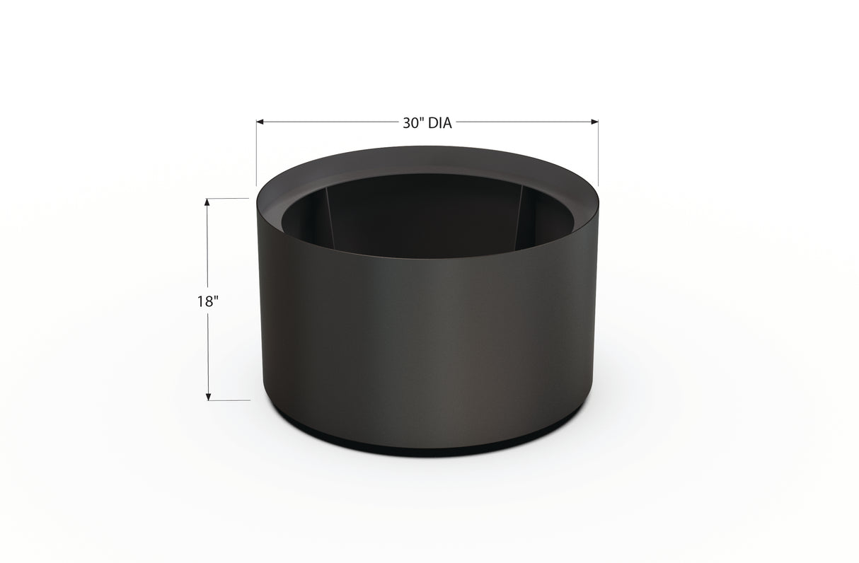 Aluminum Round Planter – 24" to 36" DIA