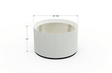 Aluminum Round Planter – 24" to 36" DIA