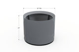 Aluminum Round Planter – 24" to 36" DIA