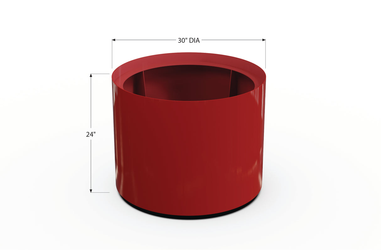 Aluminum Round Planter – 24" to 36" DIA