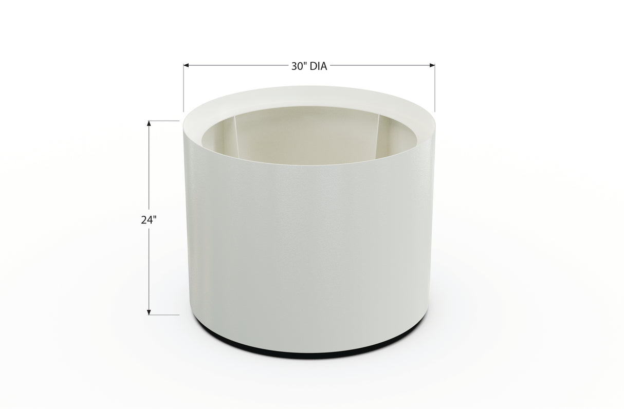 Aluminum Round Planter – 24" to 36" DIA