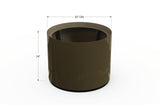 Aluminum Round Planter – 24" to 36" DIA