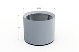 Aluminum Round Planter – 24" to 36" DIA