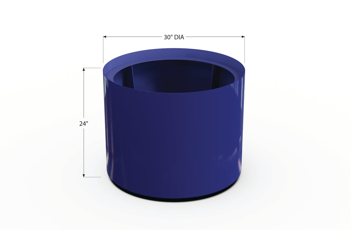 Aluminum Round Planter – 24" to 36" DIA