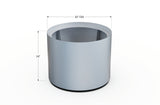 Aluminum Round Planter – 24" to 36" DIA