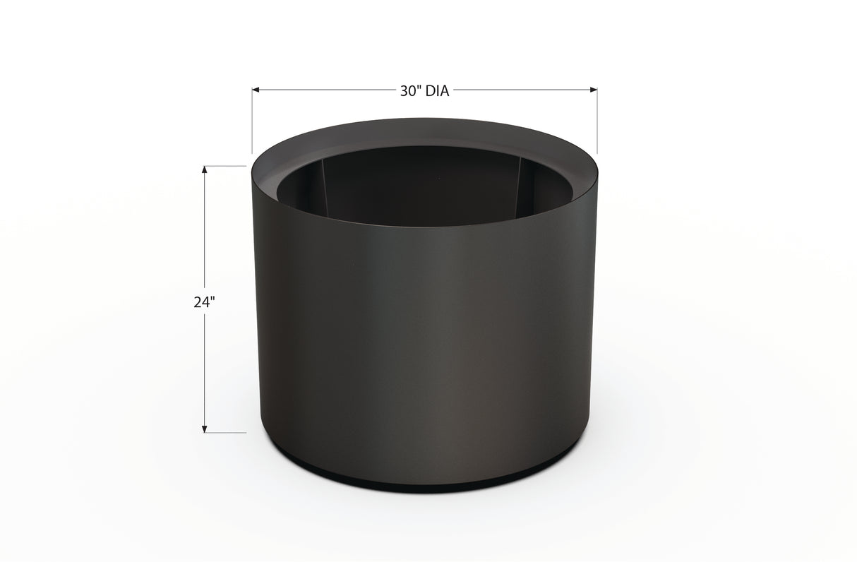 Aluminum Round Planter – 24" to 36" DIA