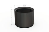 Aluminum Round Planter – 24" to 36" DIA