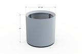 Aluminum Round Planter – 24" to 36" DIA
