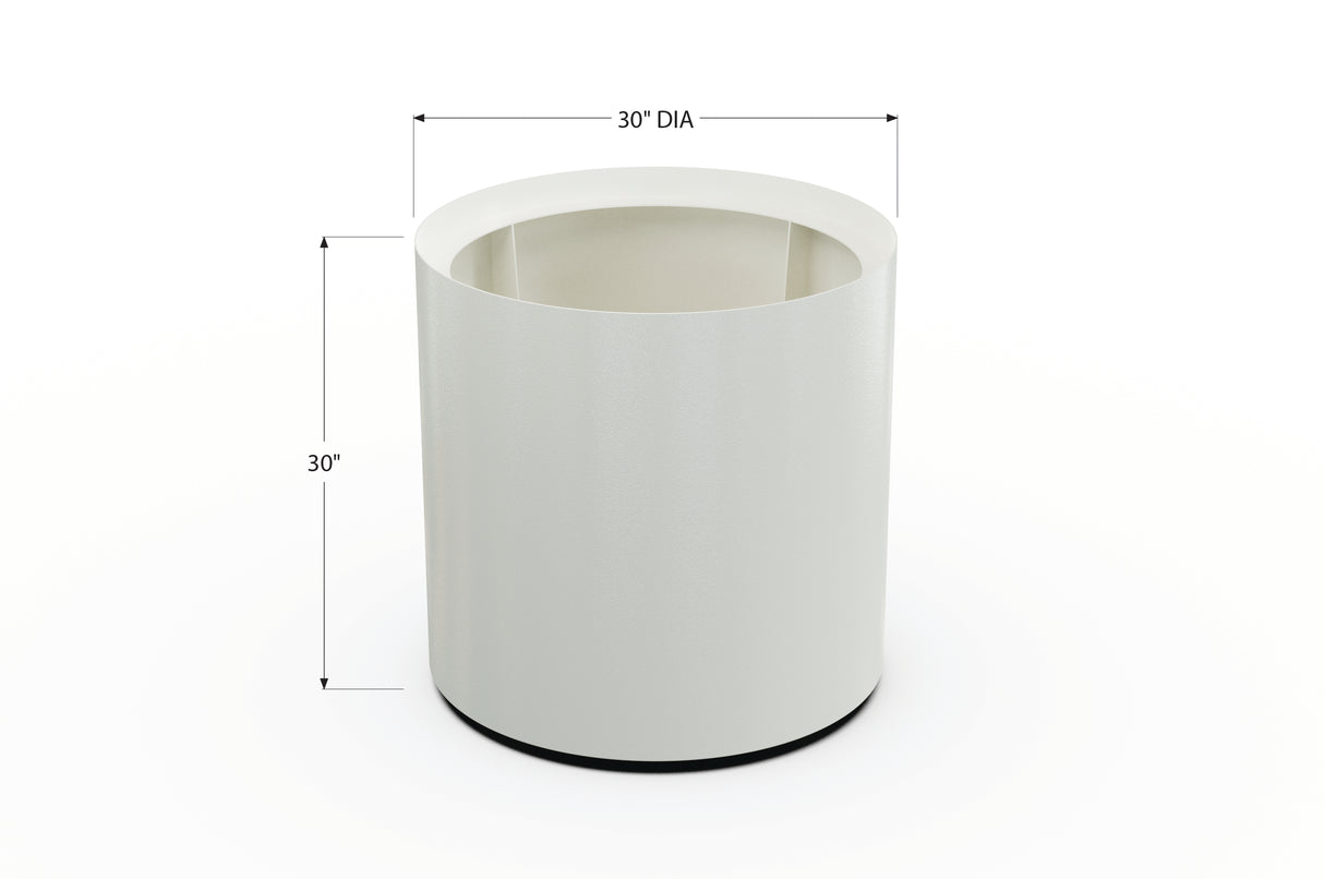 Aluminum Round Planter – 24" to 36" DIA