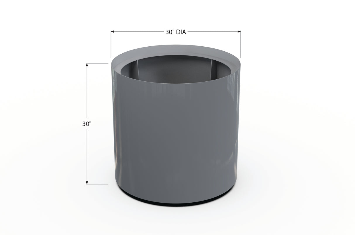 Aluminum Round Planter – 24" to 36" DIA