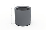 Aluminum Round Planter – 24" to 36" DIA