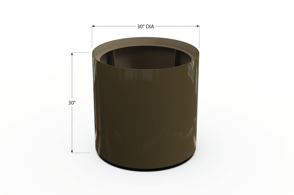 Aluminum Round Planter – 24" to 36" DIA