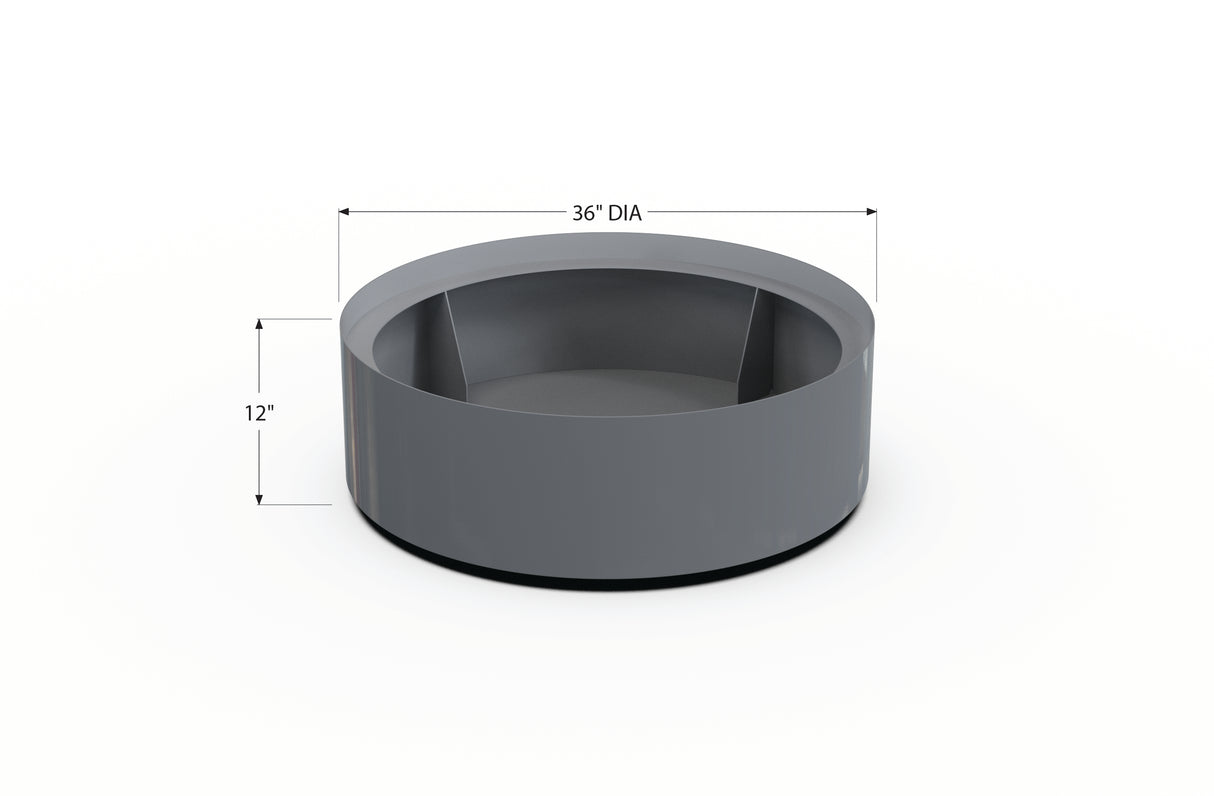Aluminum Round Planter – 24" to 36" DIA