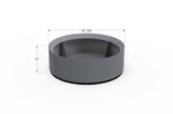 Aluminum Round Planter – 24" to 36" DIA
