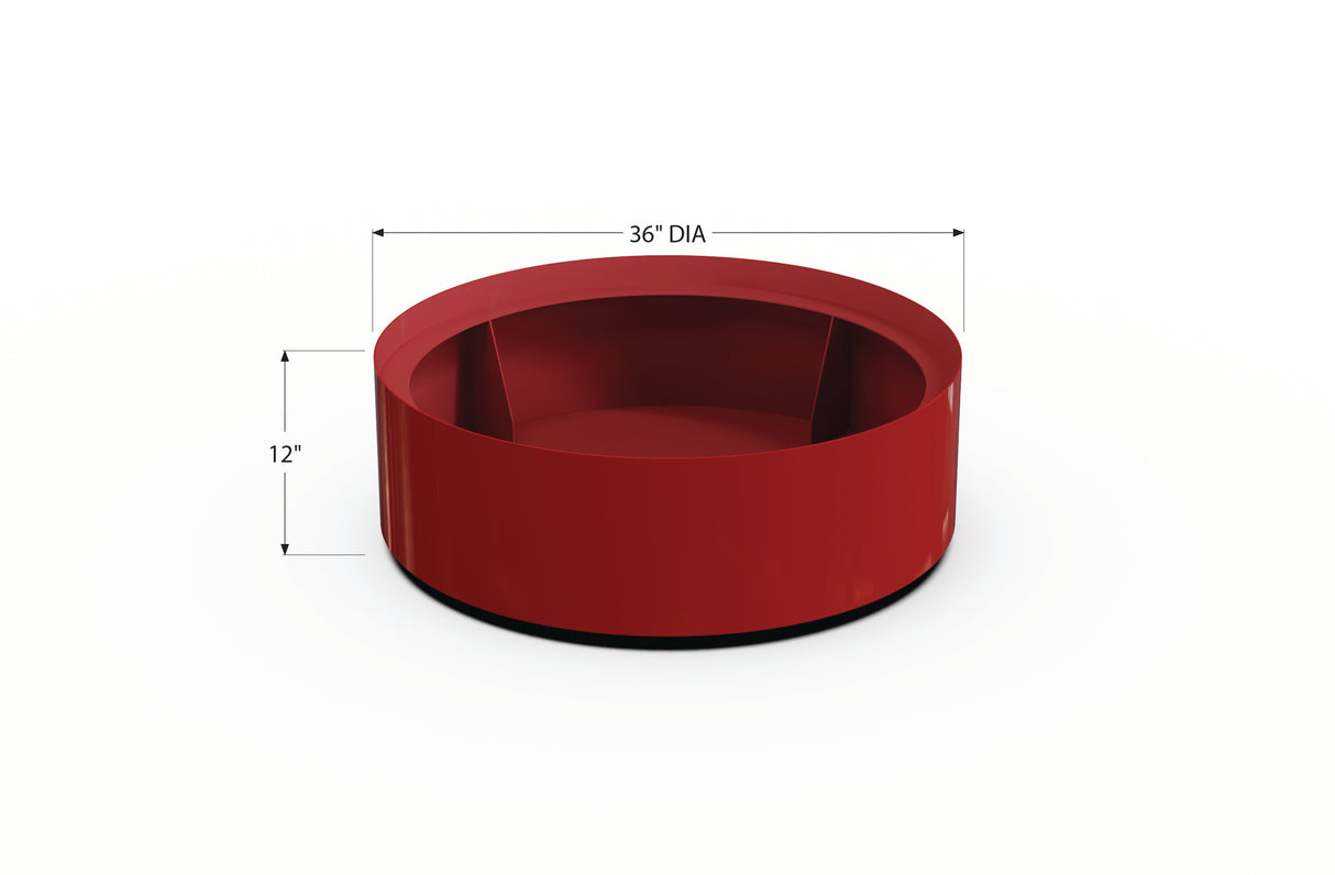 Aluminum Round Planter – 24" to 36" DIA