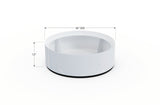 Aluminum Round Planter – 24" to 36" DIA
