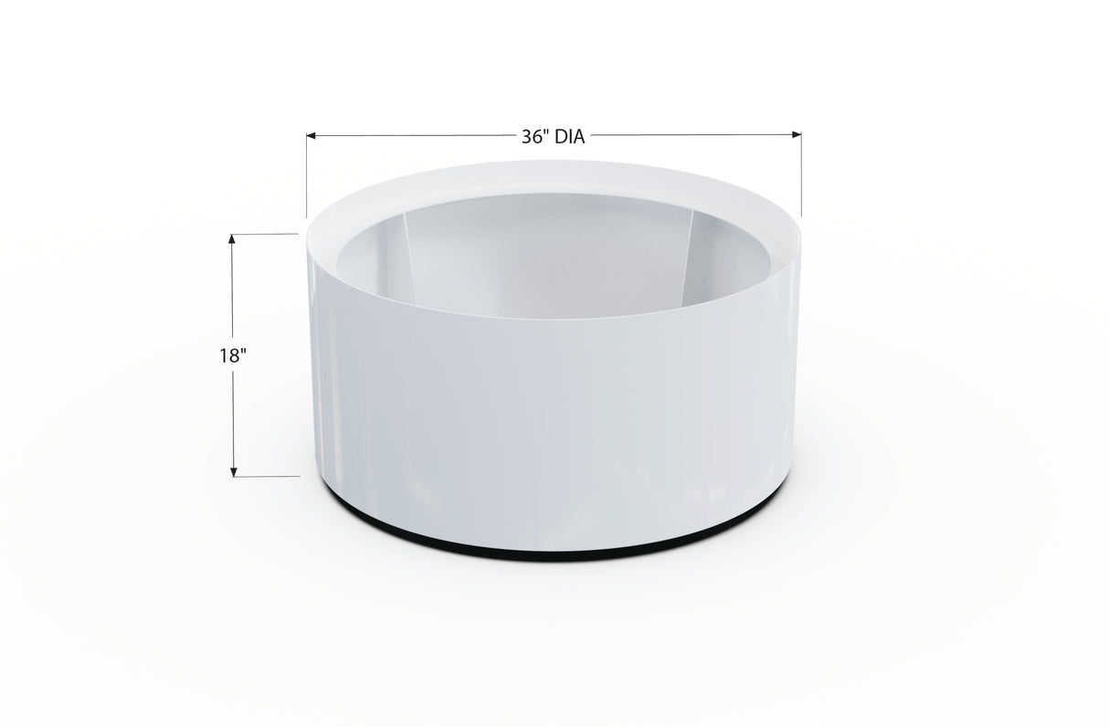 Aluminum Round Planter – 24" to 36" DIA