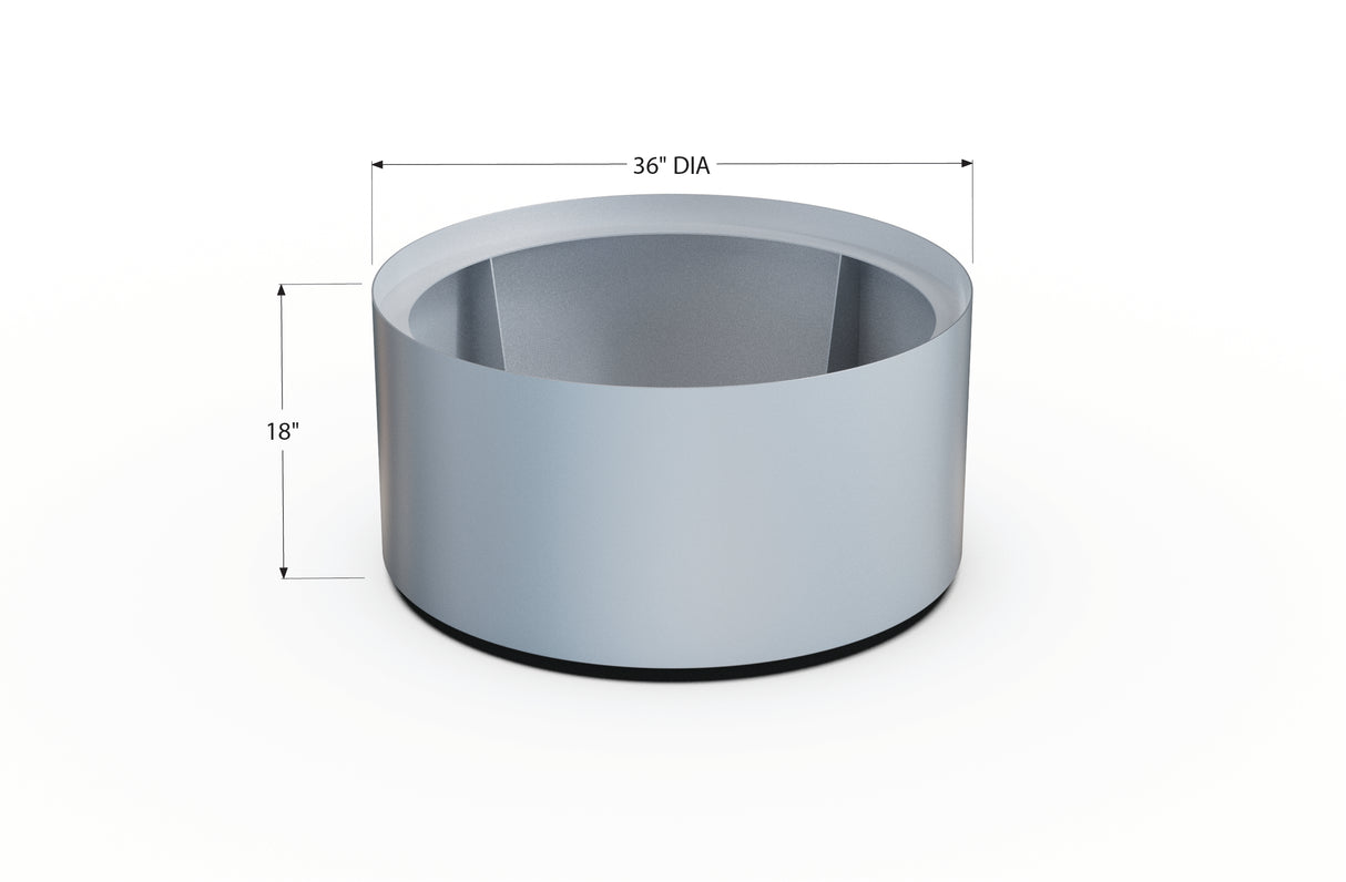 Aluminum Round Planter – 24" to 36" DIA
