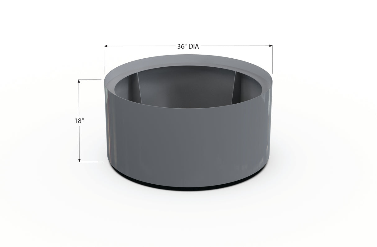 Aluminum Round Planter – 24" to 36" DIA