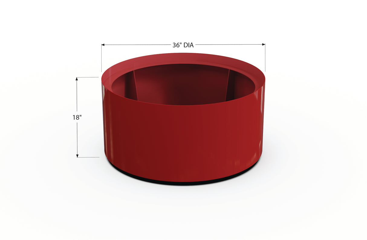 Aluminum Round Planter – 24" to 36" DIA